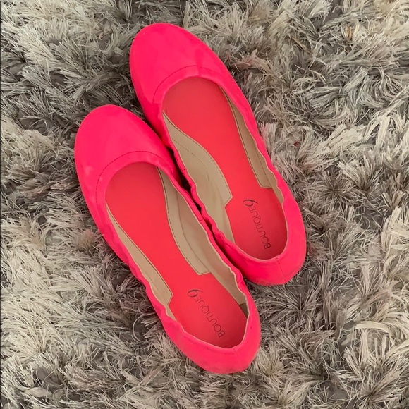 Boutique 9 Shoes - Neon pink flats